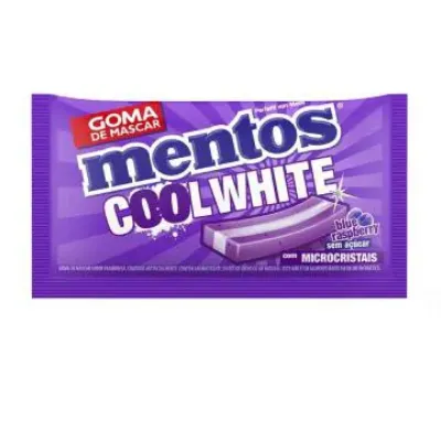Chiclete Mentos Cool White Blue Raspberry 8,5g