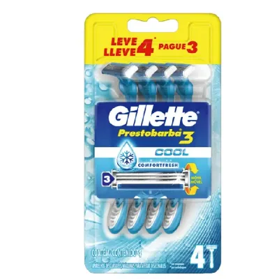 Aparelho de Barbear 3 Cool Leve 4 Pague 3 4un