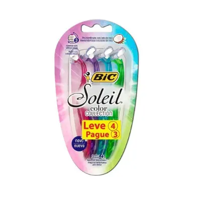 Aparelho de Barbear Bic Soleil Color Collection L4p3