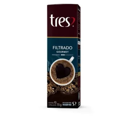 Capsula Tres Coracoes Cafe Filtrado Gourmet 75g