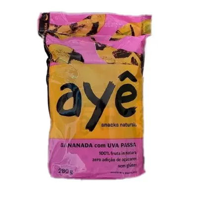 Bananada Aye com Uva Passa Zero Adicao de Acucar 280g