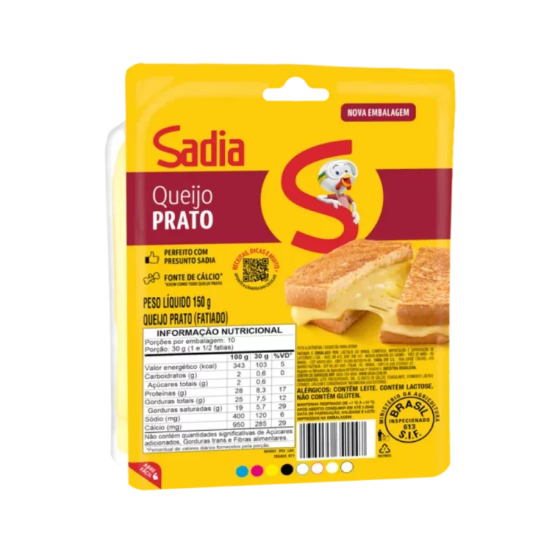 Queijo Sadia Prato Fatiado 150g