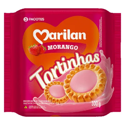Biscoito Marilan Tortinha Morango 300g