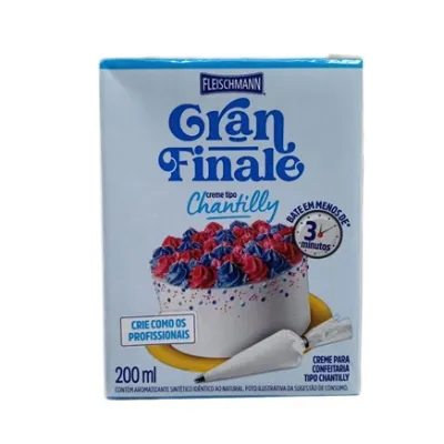 Creme Chantilly Fleischmann Gran Finale 200ml