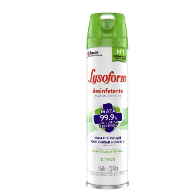 Desinfetante Lysoform Aerosol Cirtrus 360ml