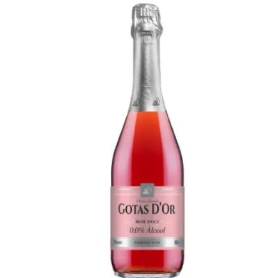 Espumante Garibaldi Gotas D'or Rose Doce 0,0% Alcool 660ml
