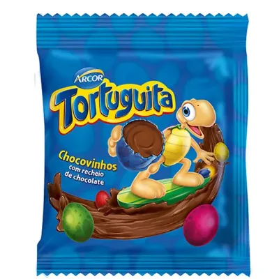 Chocolate Arcor Tortuguita Chocovinho com Recheio 50g