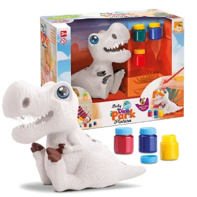 Baby Dino Park Pintura com Guache 29cm Ref.693