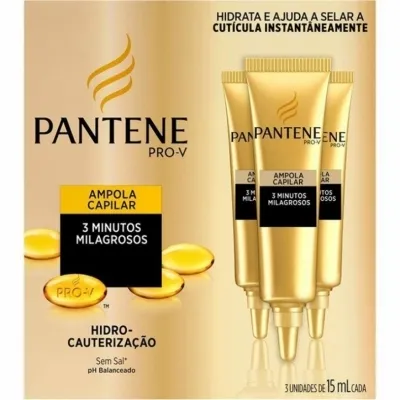 Ampola de Tratamento Pantene Hidro-cauterizacao com 03un 15ml
