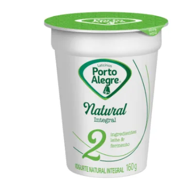 Iogurte Porto Alegre Natural Integral Pote 160g