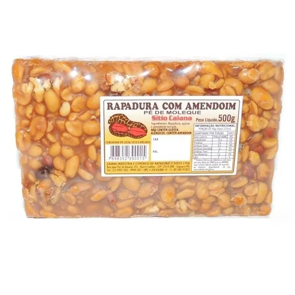 Rapadura com Amendoim 500g