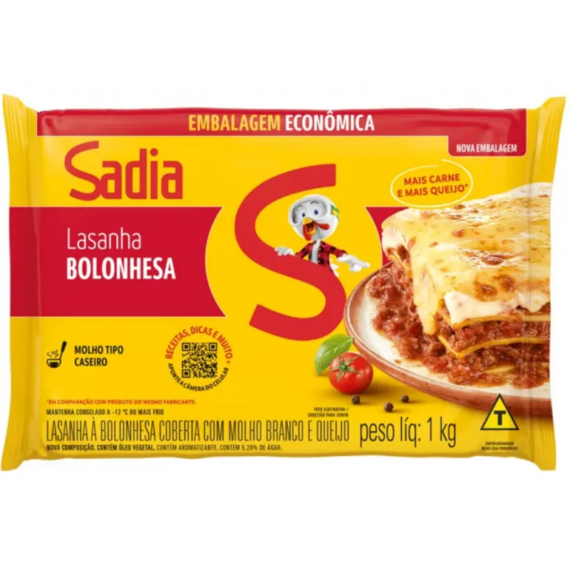 Lasanha Sadia Bolonhesa Familiar 1kg