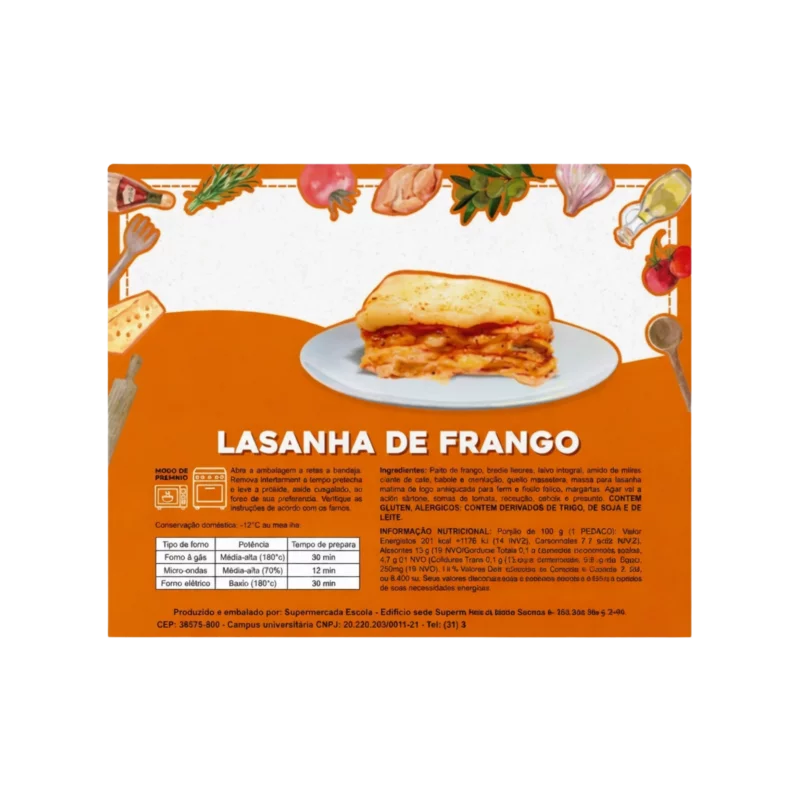 Lasanha Delicia da Casa Frango Kg