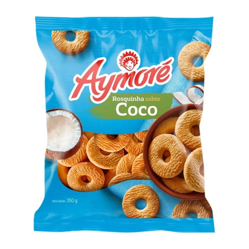 Biscoito Aymore Rosquinha Coco 350g