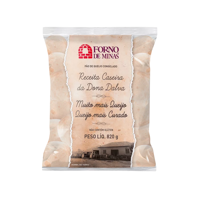 Pao de Queijo Forno Minas Tradicional 30 Anos 820g