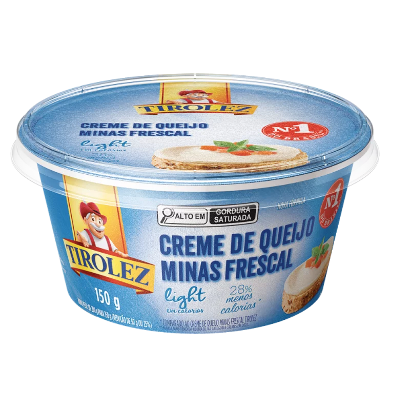 Creme de Queijo Minas Frescal Tirolez Light 150g