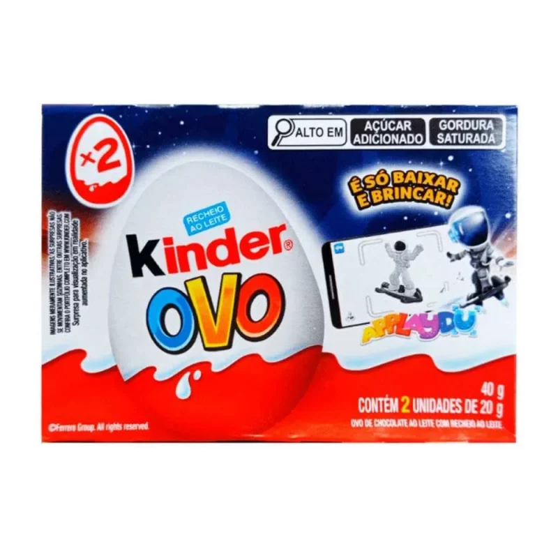 Kinder Ovo Surpresa Menino 2 Un 40g