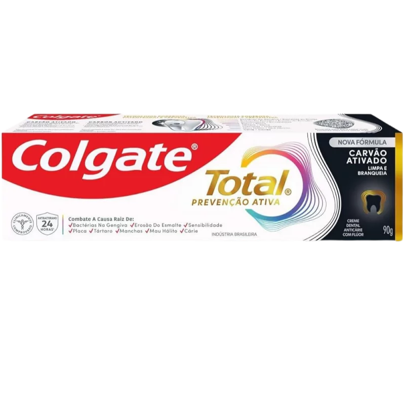 Creme Dental Colgate 12 Carvao Ativo 90g
