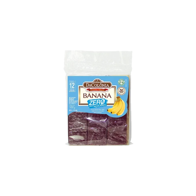 Banana Dacolonia Zero Acucar 180g