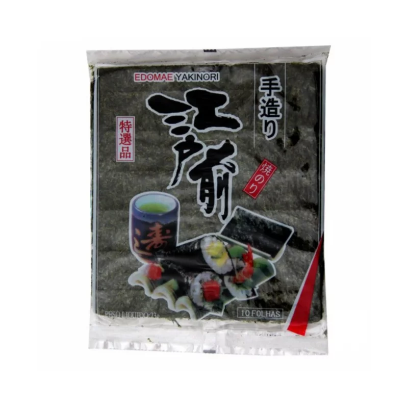 Algas Marinha Yakinori Japonesa Sushi com 10 Folhas 23g