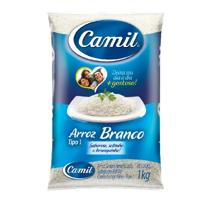 Arroz Camil Branco Tipo 1 5kg