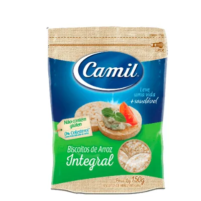 Biscoito Camil de Arroz Integral 150g