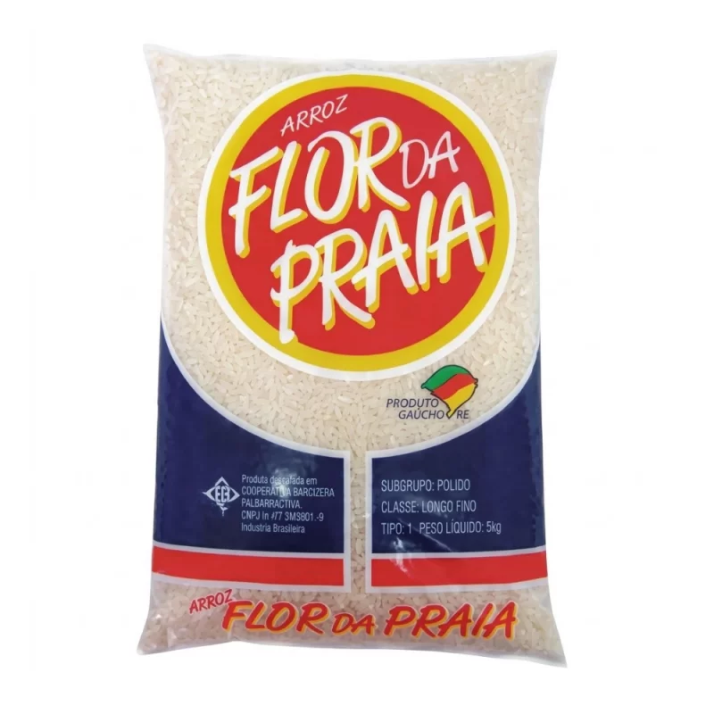 Arroz Flor da Praia Tipo 1 5kg