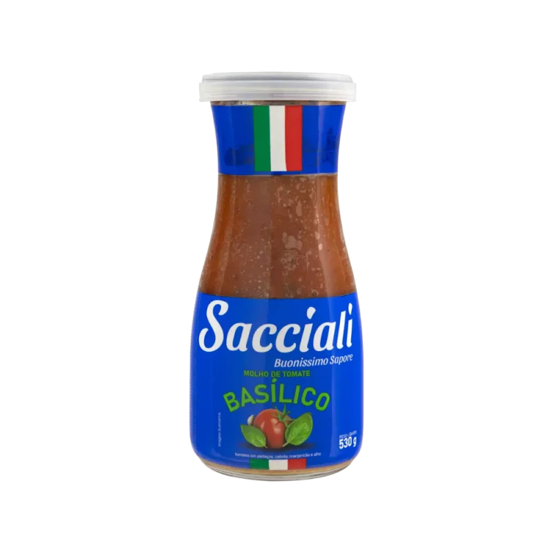 Molho Sacciali Basilico 530g