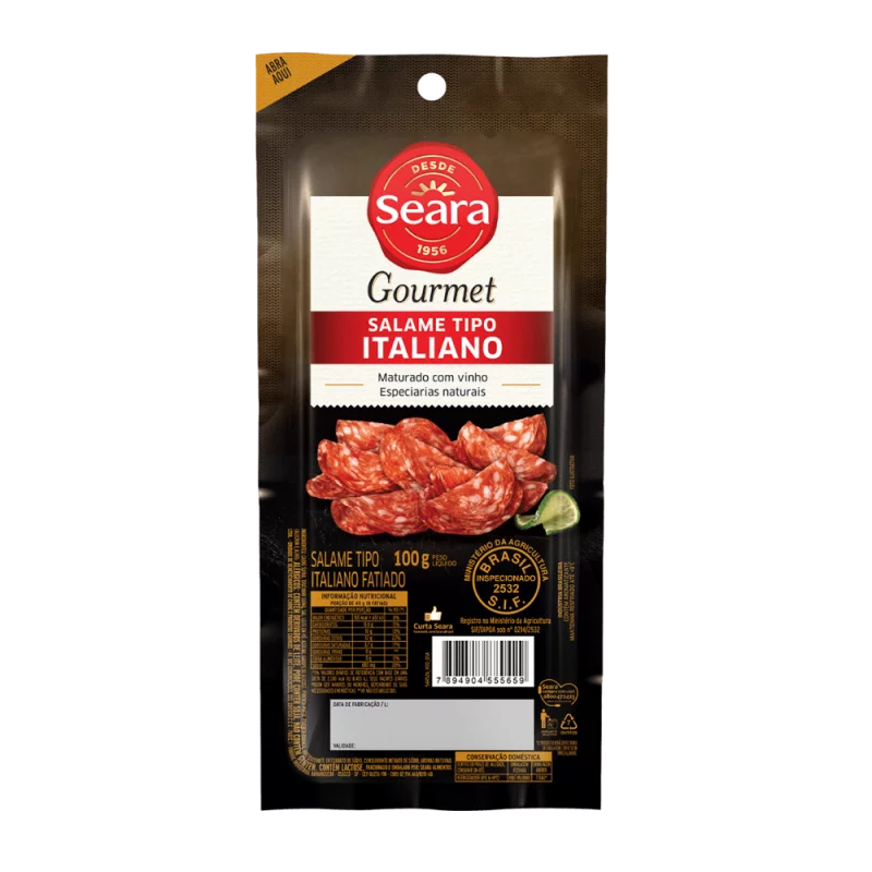 Salame Italiano Seara Fatiado 100g