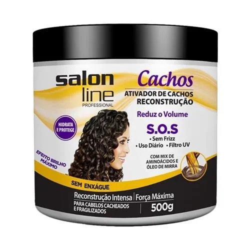 Ativador de Cachos Salon Line Sos Reconstrucao 500g