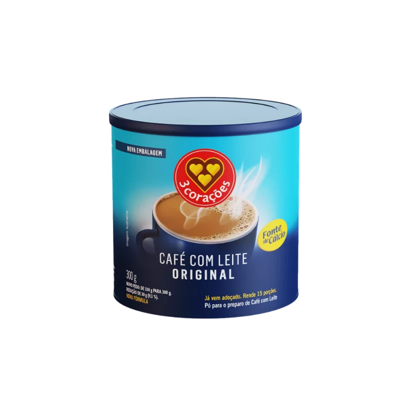 Cafe com Leite Tres Coracoes Original 300g