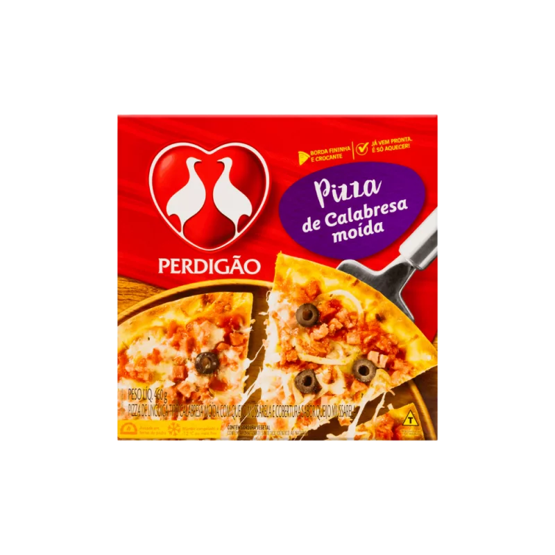 Pizza Perdigao Calabresa Moida 460g