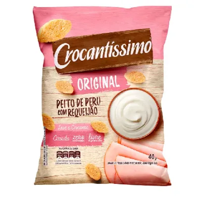 Snack de Trigo Crocantissimo Peito Peru com Requeijao 40g