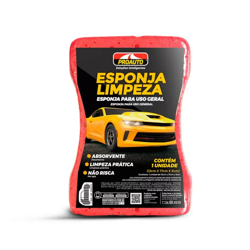 Esponja Proauto Limpeza Un
