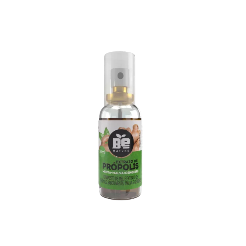 Extrato de Propolis Be Nature Menta Malva Gengibre 30ml