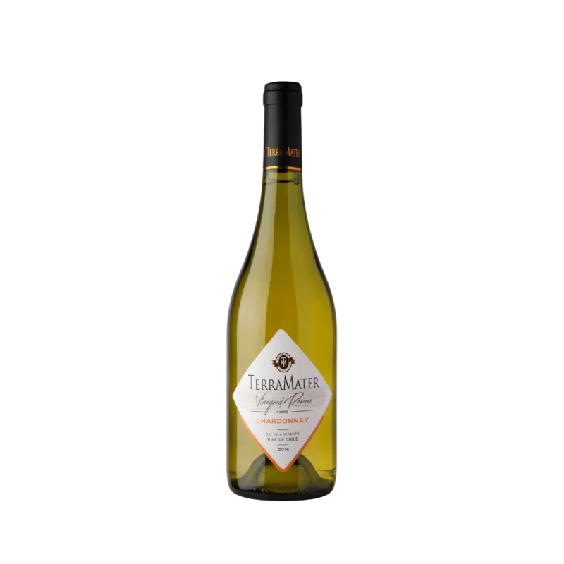 Vinho Chileno Terramater Chardonnay Reserva Branco Seco 750ml