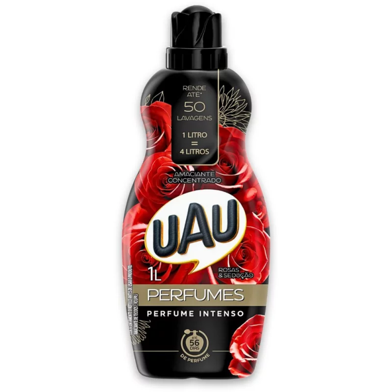 Amaciante de Roupa Uau Perfumes Rosas e Seducao 1l