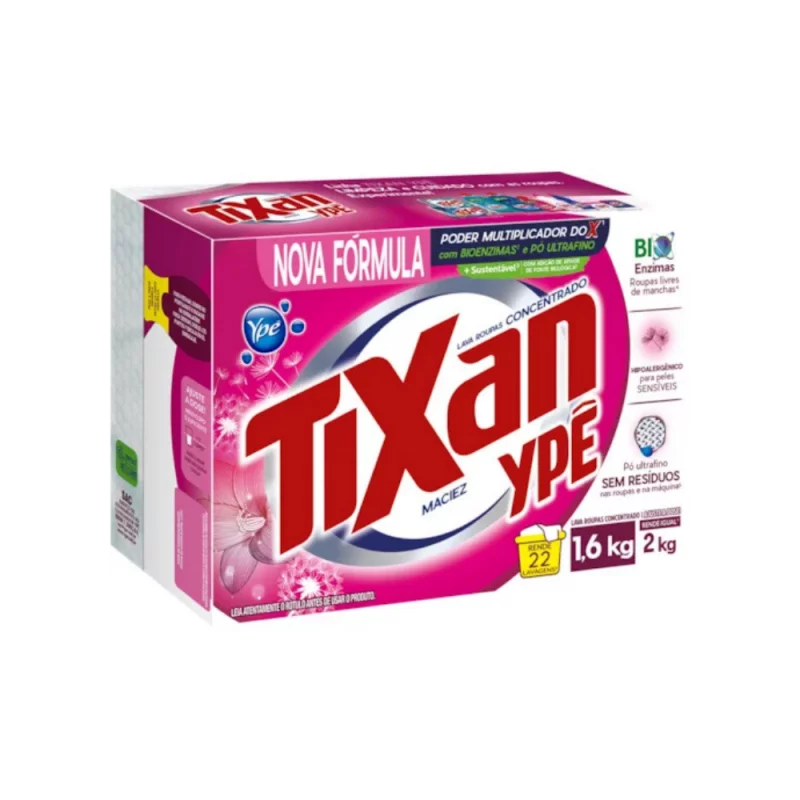 Sabao em Po Tixan Ype Maciez Concentrado 1,6kg