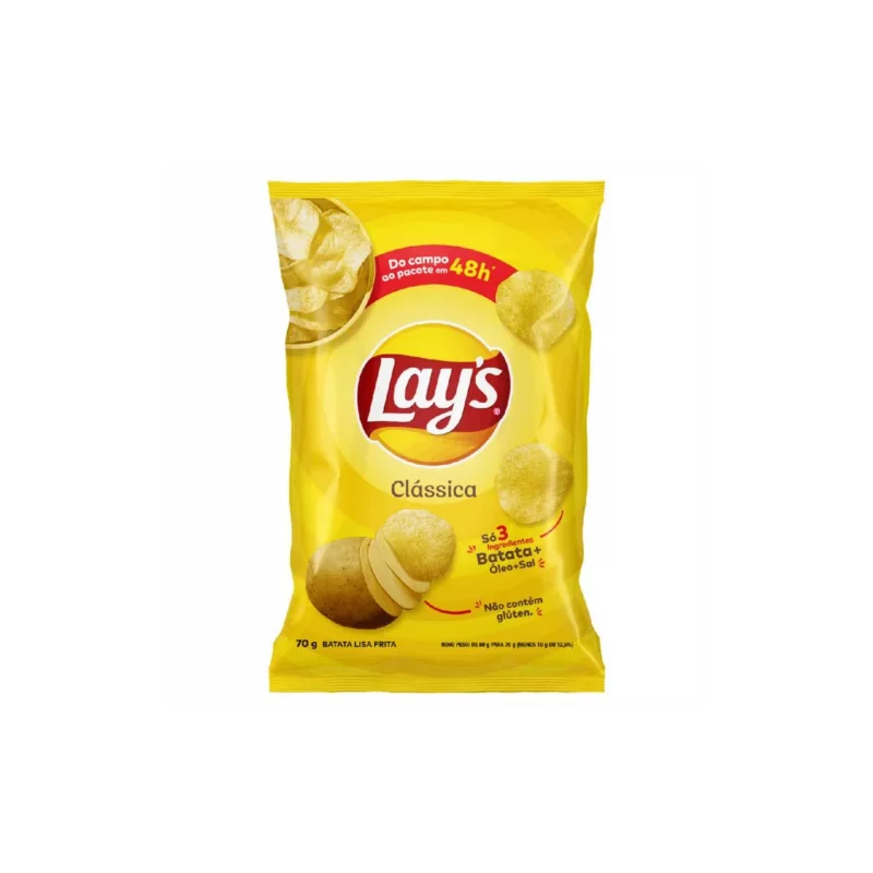 Batata Chips Lays Lisa Pct 70G Class