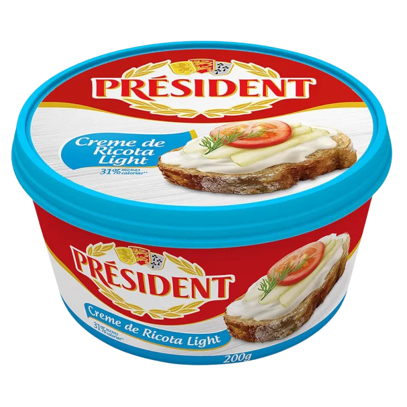 Creme de Ricota Presidente Light 200g