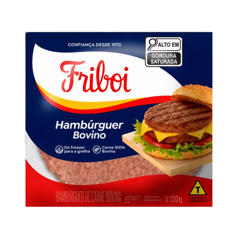 Hamburguer Friboi Bovino 120g