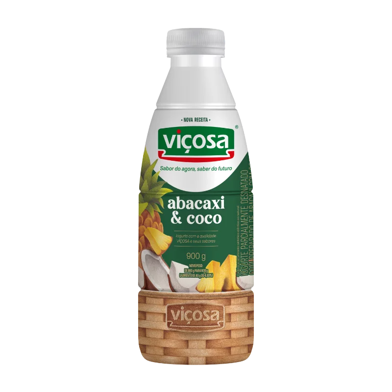 Iogurte Vicosa Abacaxi com Coco 900g