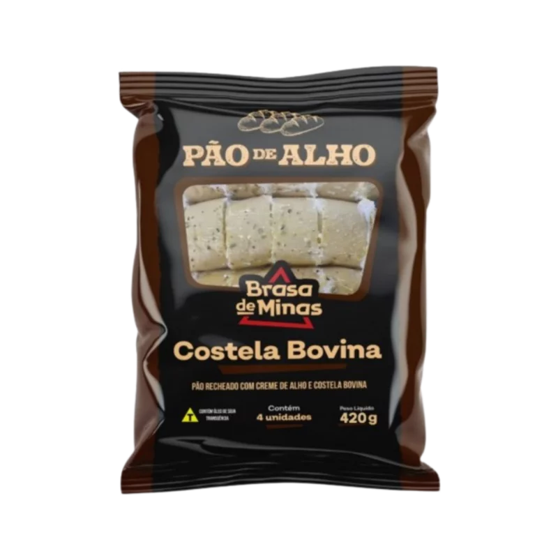Pao de Alho Brasa de Minas Costela Bovina 420g