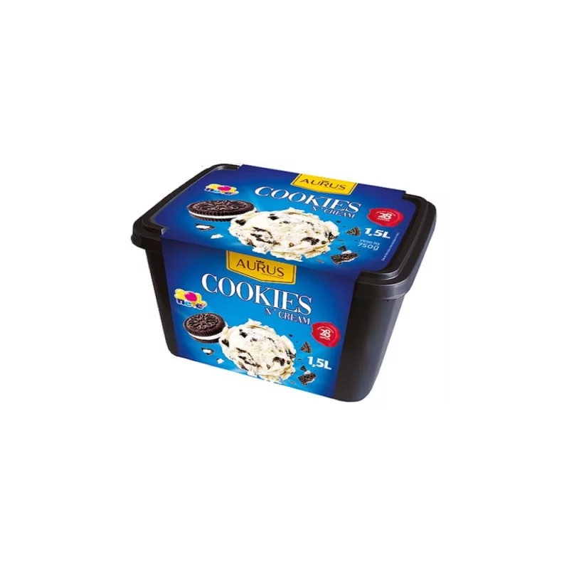 Sorvete Sol &amp; Neve Aurus Cookies N Cream 1,5l