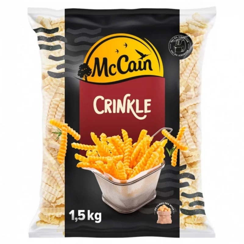 Batata Mccain Pre Frita Crinkle Congelada 1,5kg