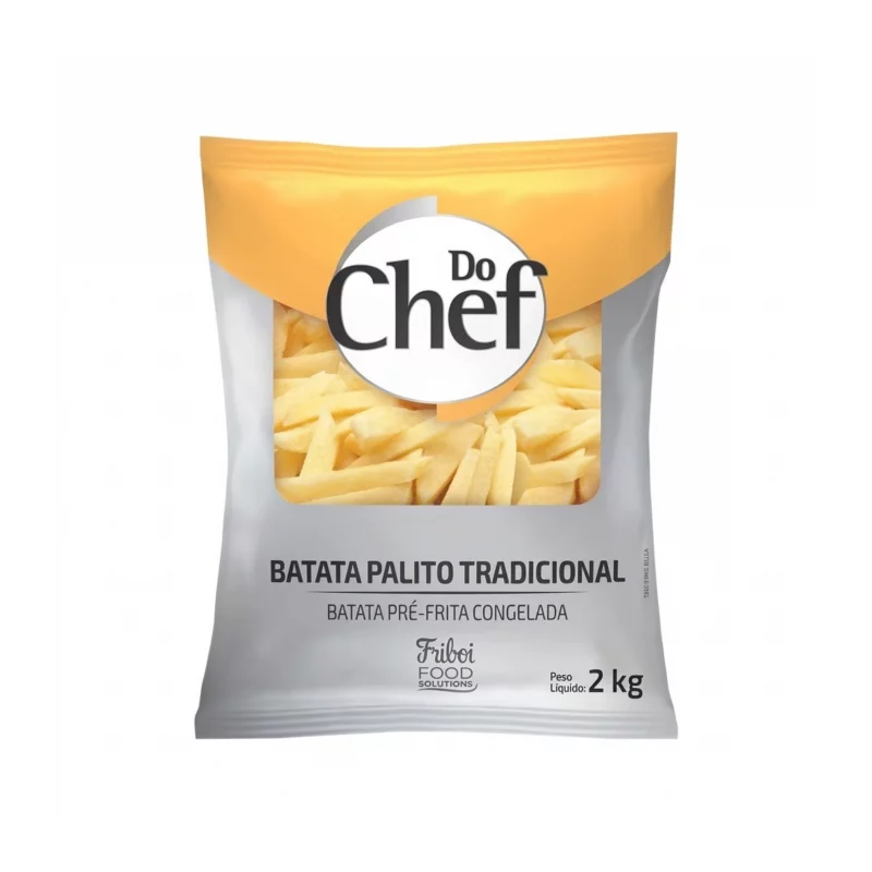 Batata Palito do Chef Friboi Tradicional Pre Frita 2kg