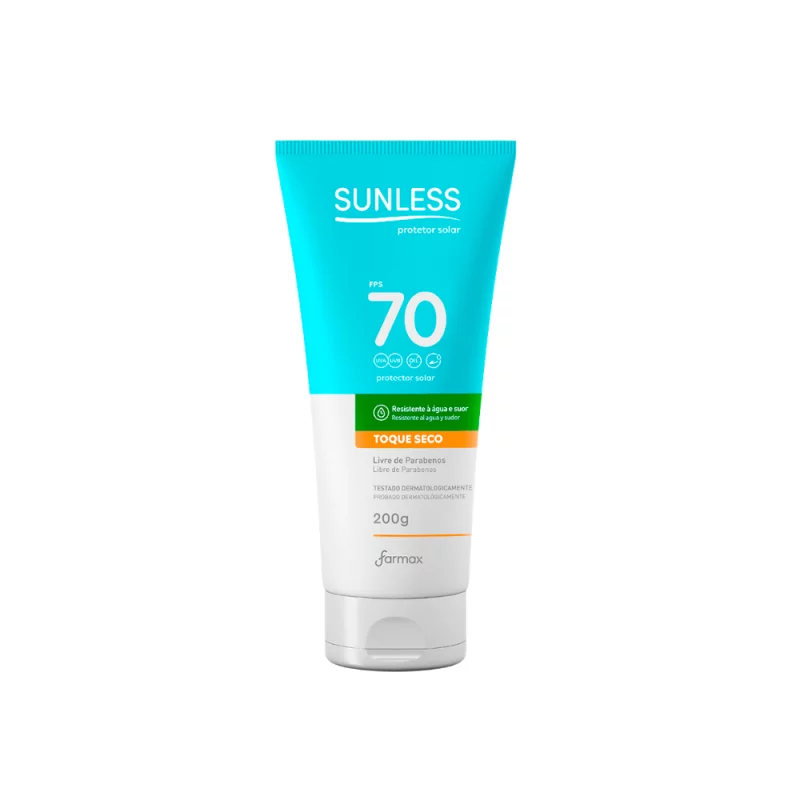 Protetor Solar Sunless Fator 70 Toque Seco 200g