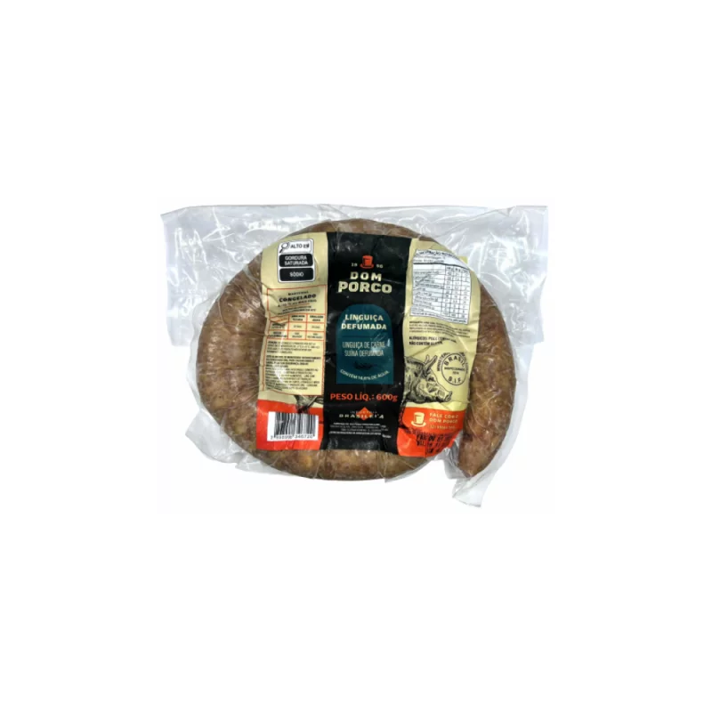 Linguica Dom Porco Defumada 600g