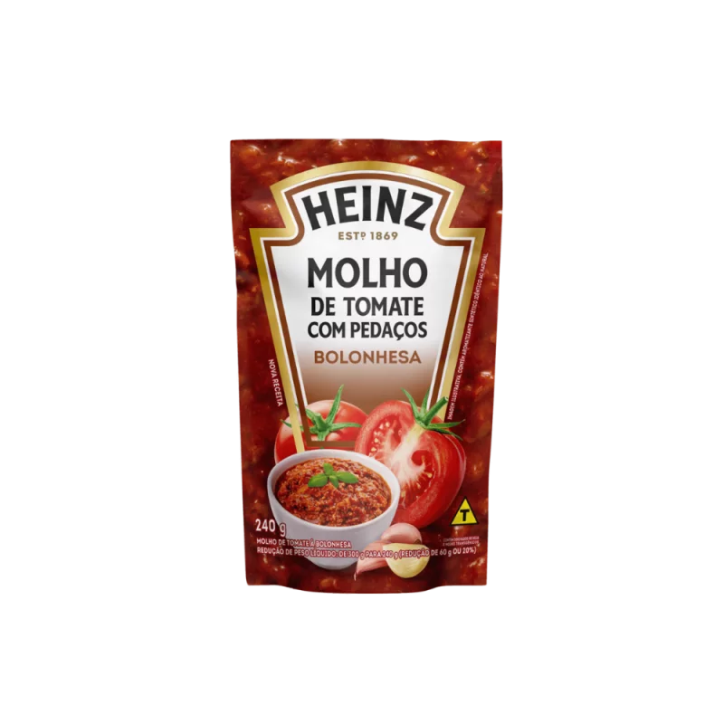 Molho Tomate Heinz com Pedacos Bolonhesa 240g