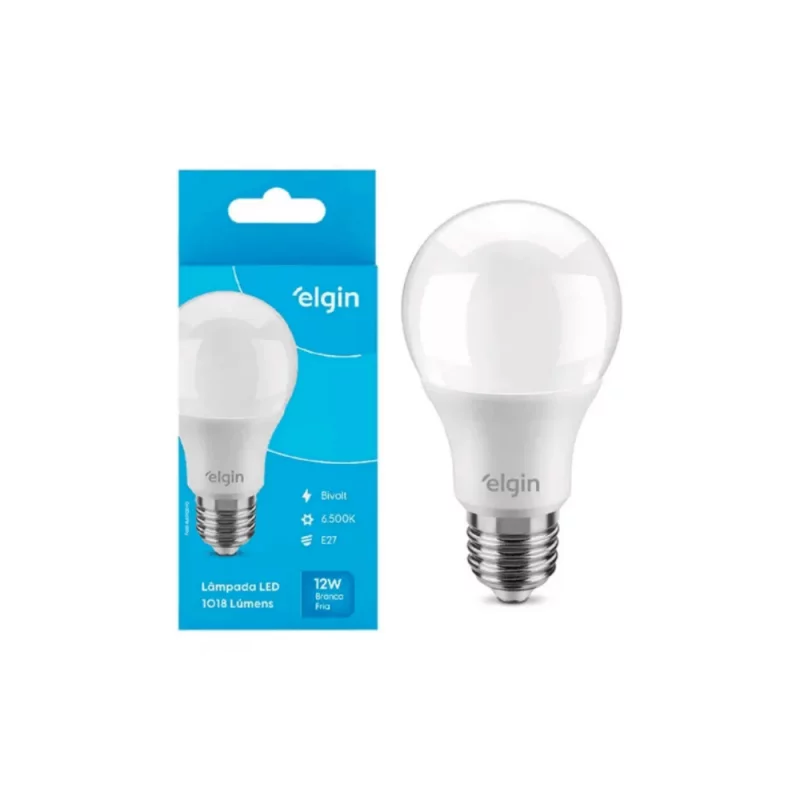 Lampada Elgin Bulbo Led Bivolt 12w 6.500k